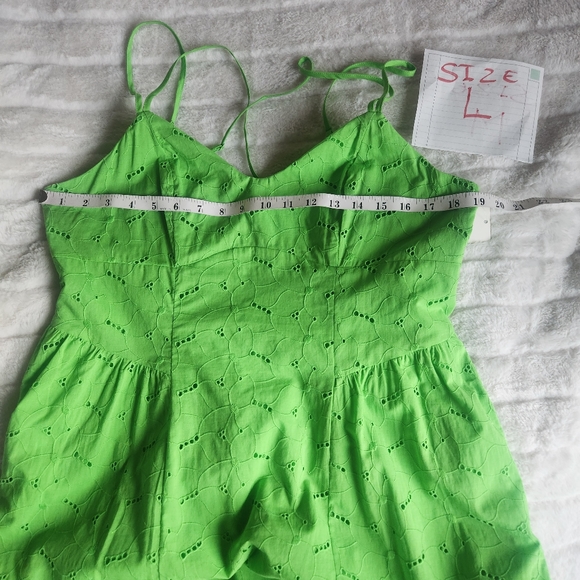 Women's Eyelet Midi Sundress - A New Day Green BNWT - Picture 5 of 11